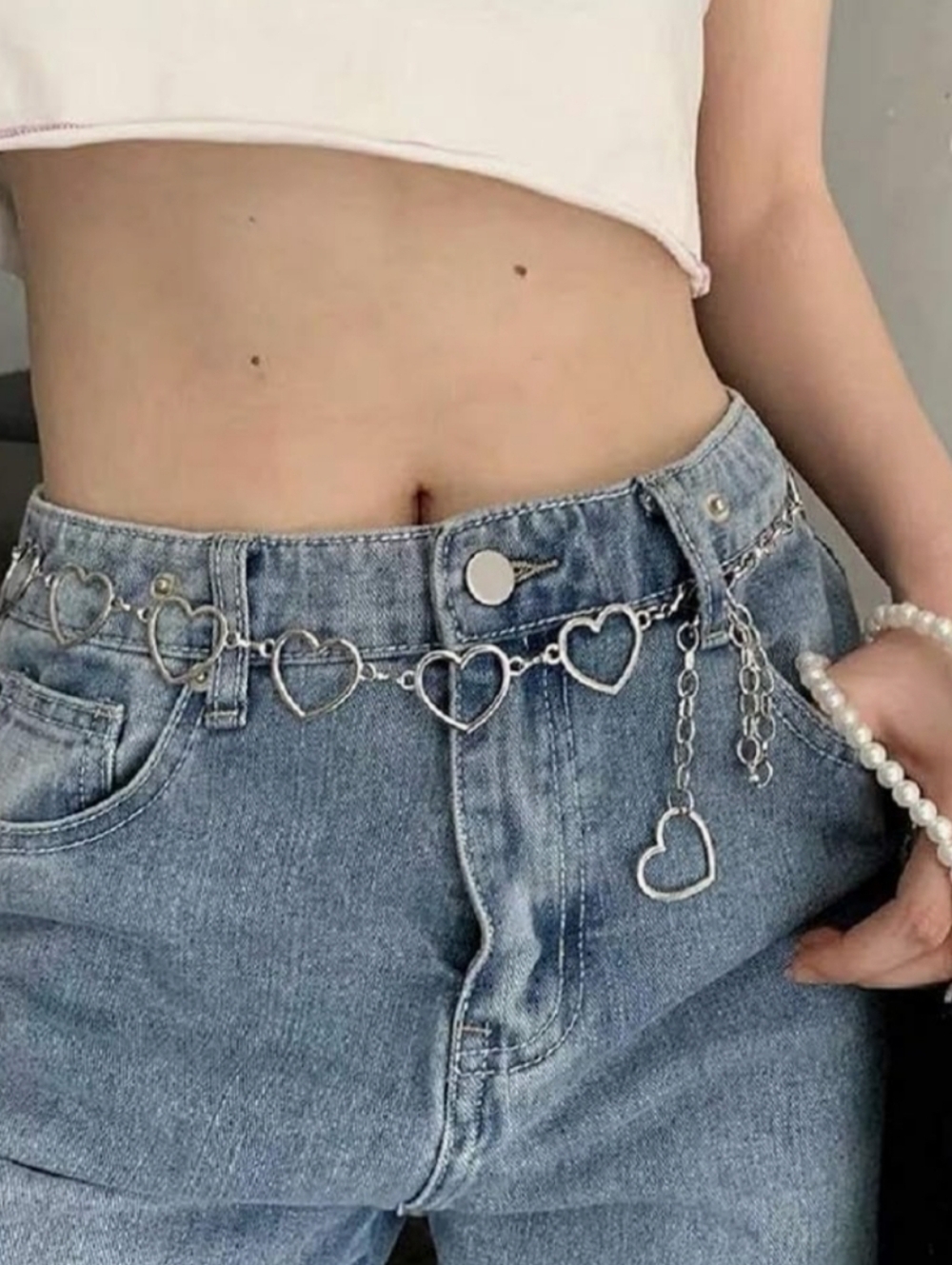 Heart Charms Waist Body Chain/Trend Belt Belly/Women/Girls/Clothes Accessories